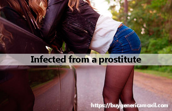 infected from a prostitute