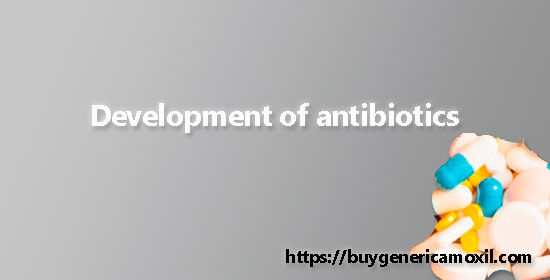 development of antibiotics